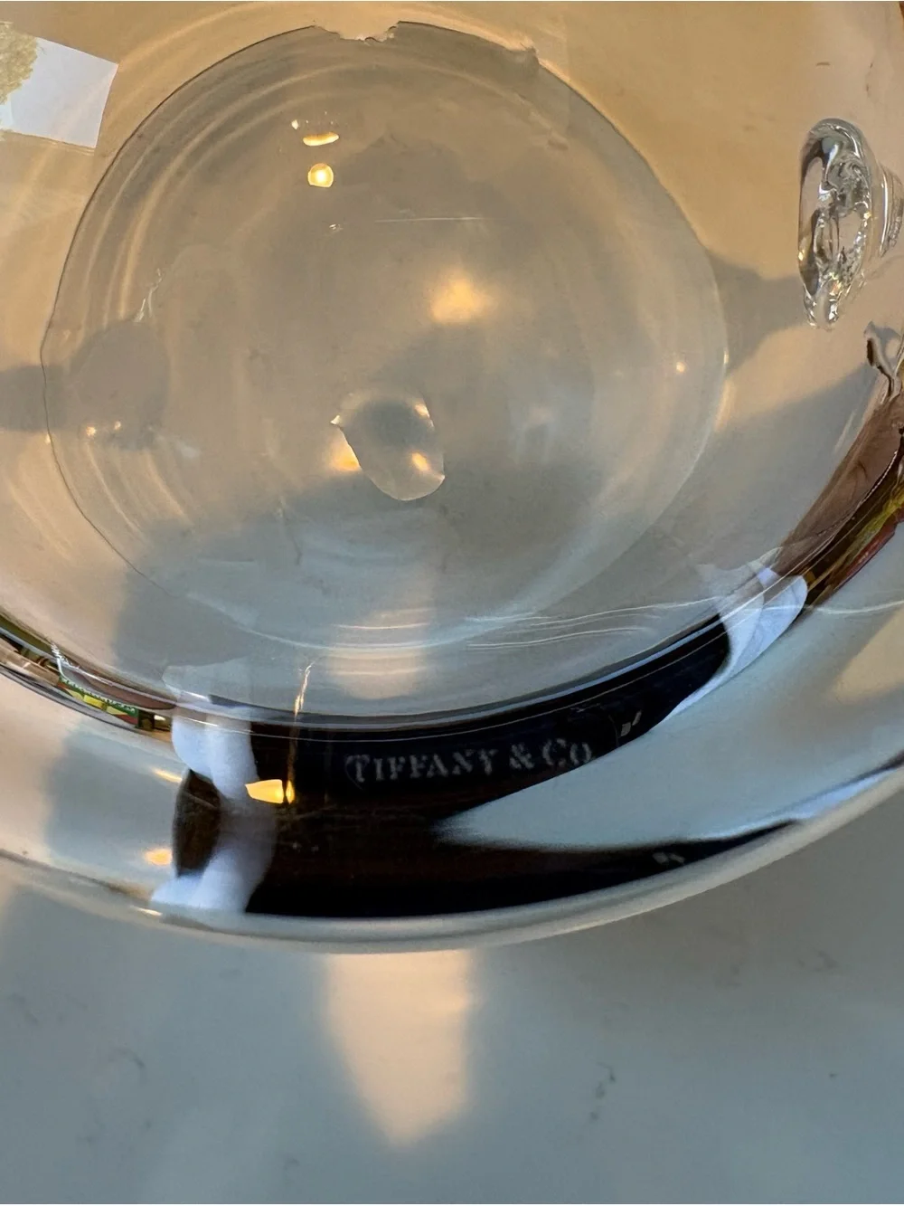 Tiffany & Co. Clear Glass Ice Bucket and Wine Chiller
